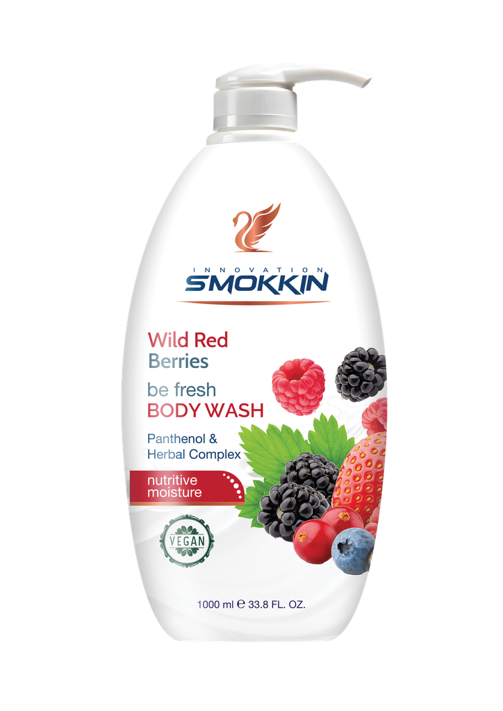 Smokkin Body Wash 1000ml (Green Apple Cinnamon)